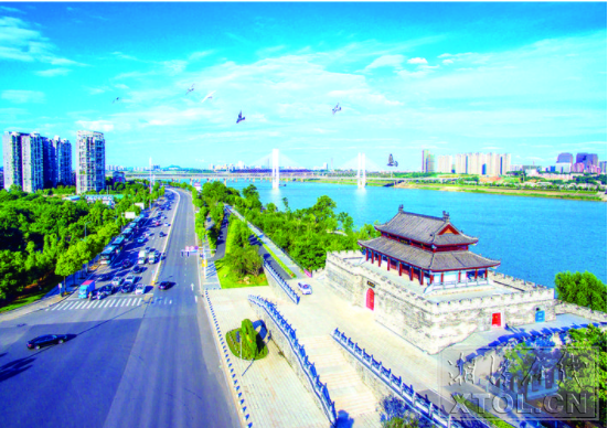 湘江河西風光帶。